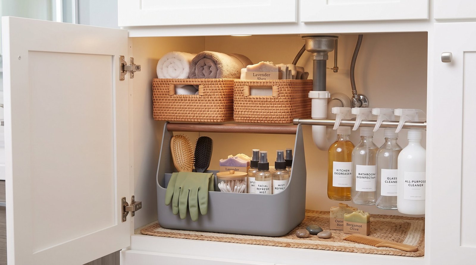 waterproof silicone under sink drip mat and tray liner
