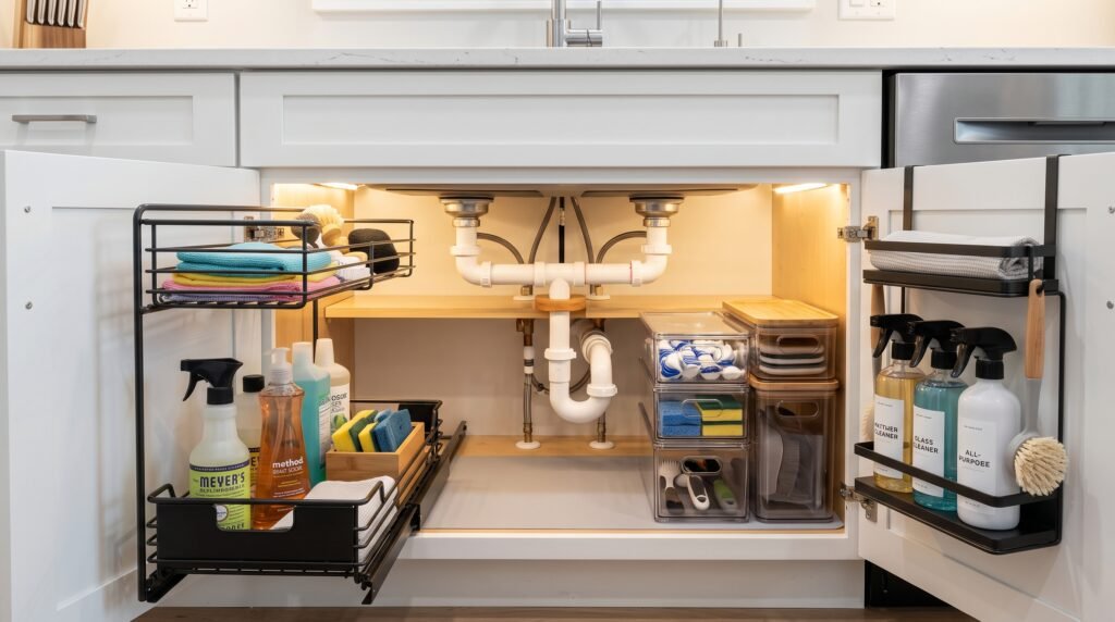 10 smart under sink storage solutions for kitchen and bathroom
