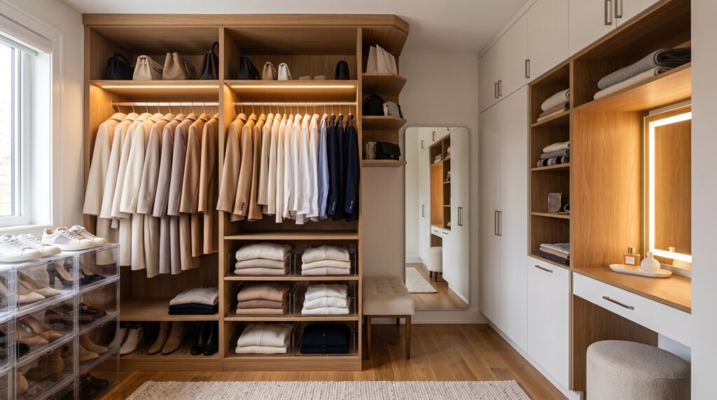 0 best closet organization essentials featuring slim velvet hangers and acrylic dividers