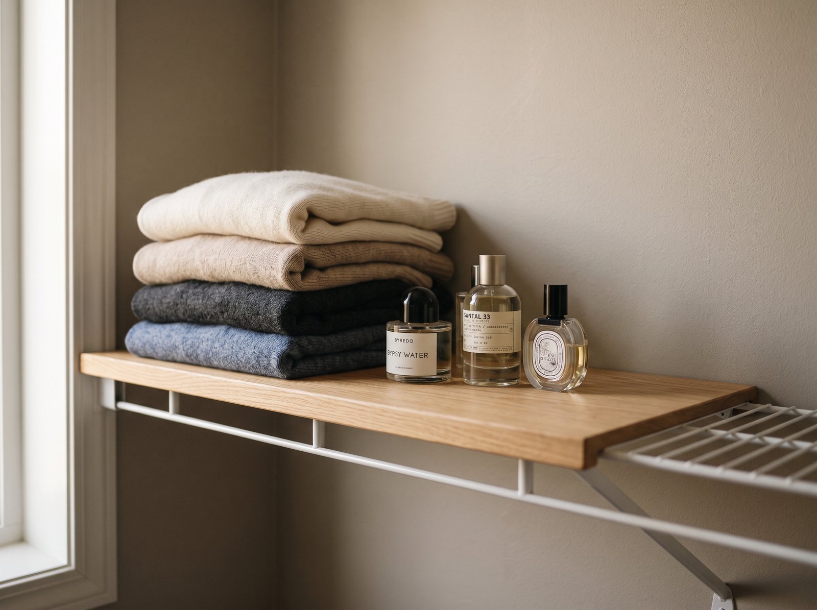 Faux wood shelf covers wire shelf closet hacks
