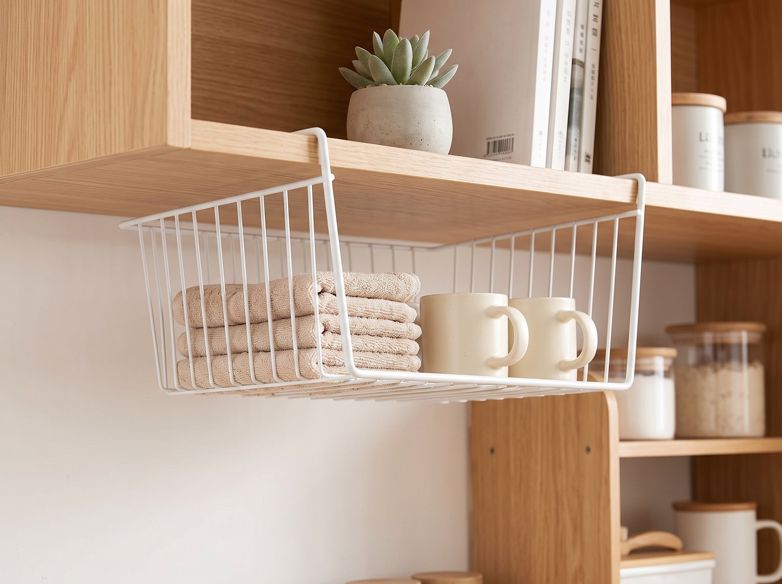 Under-shelf wire storage basket for amazon home organization finds under $30