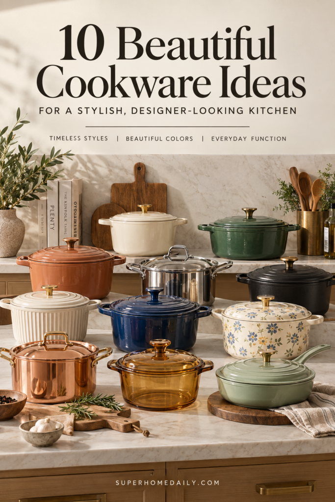 Beautiful cookware ideas for a stylish designer-looking kitchen