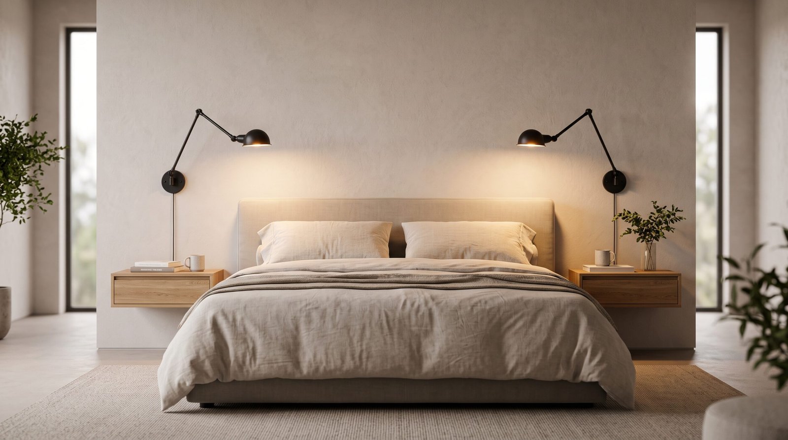 mood lighting rules floor lamps sconce placements bedside swing arm sconces