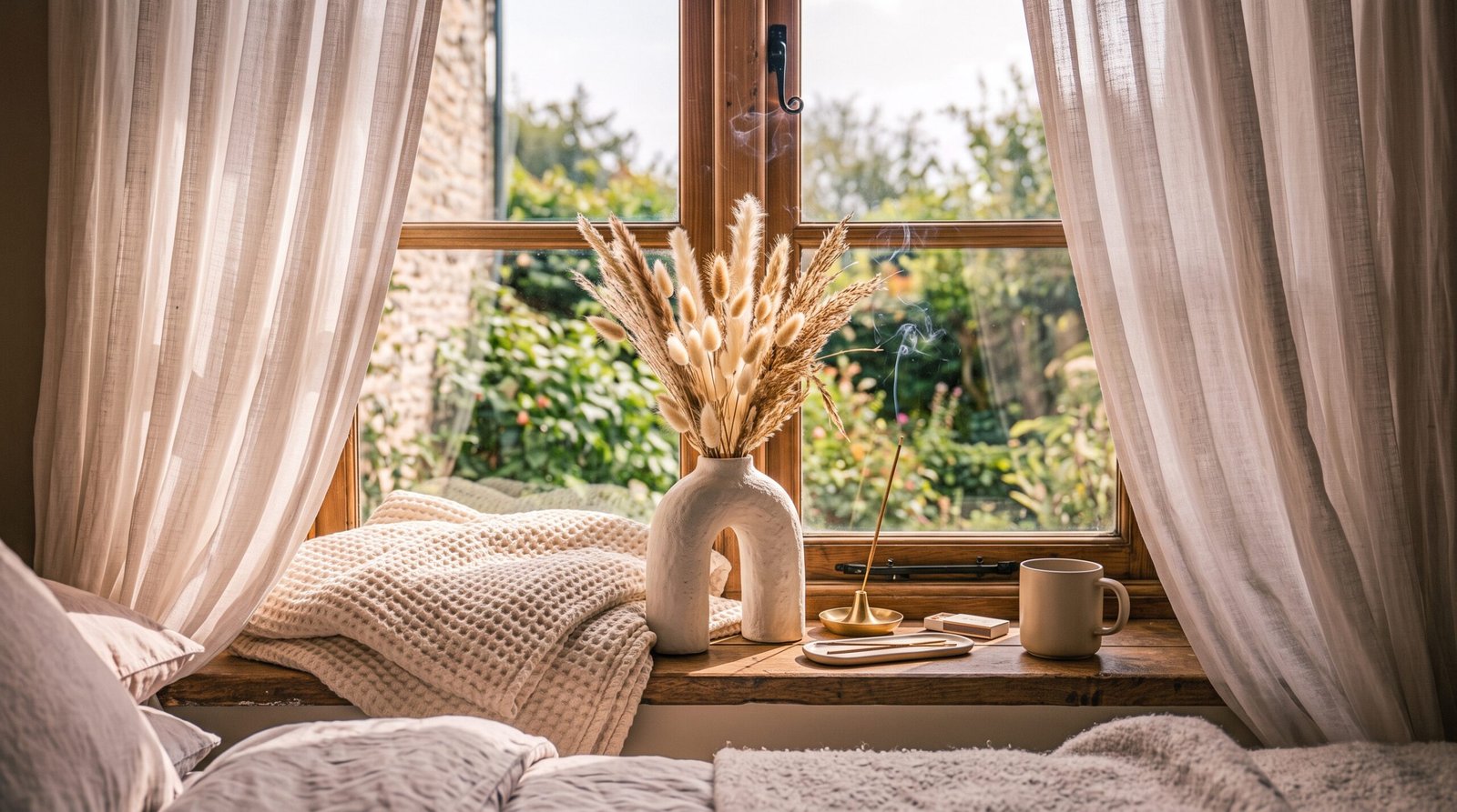 cozy bedroom window sill styling ideas to try ceramic vase