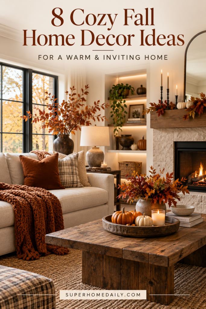 8 cozy fall home decor ideas for a warm and inviting home