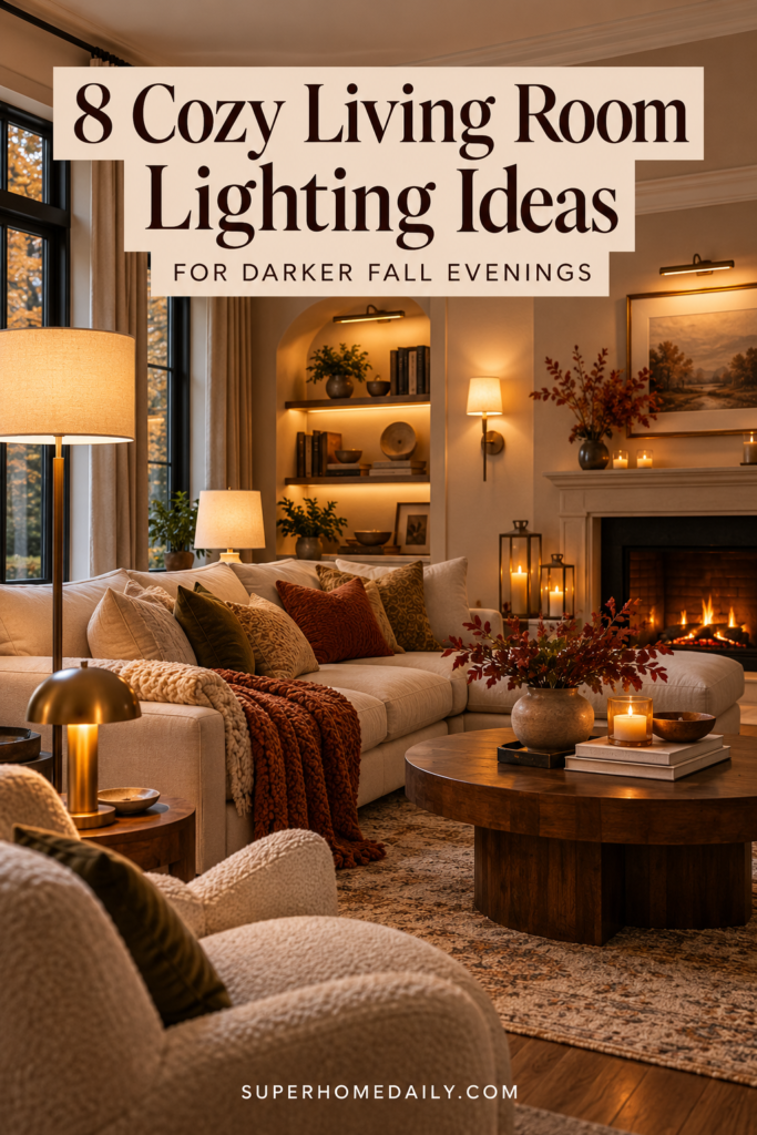 8 cozy living room lighting ideas for darker fall evenings