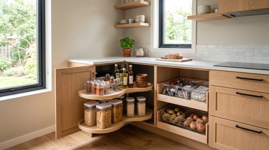 5 deep corner cabinet organization ideas for small spaces