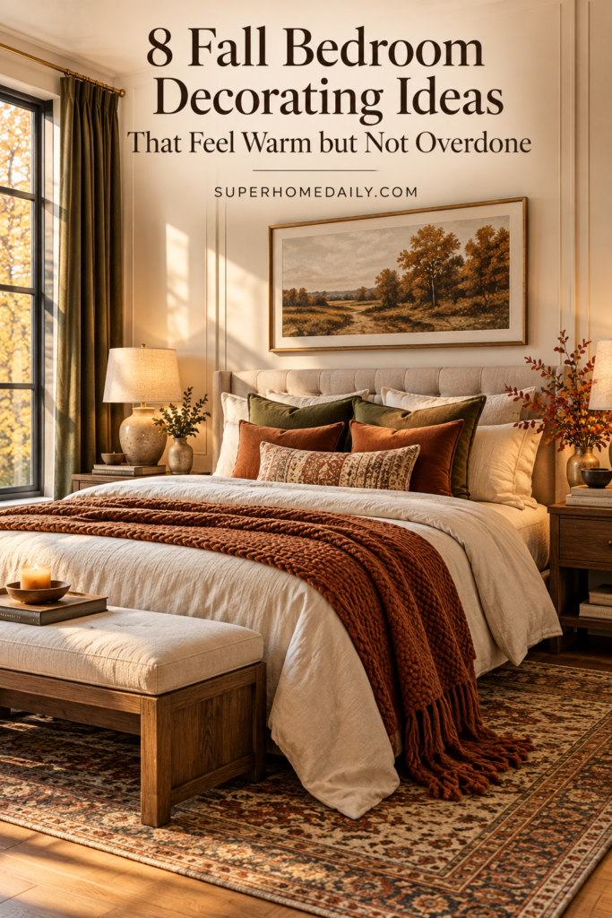 8 fall bedroom decorating ideas that feel warm but not overdone