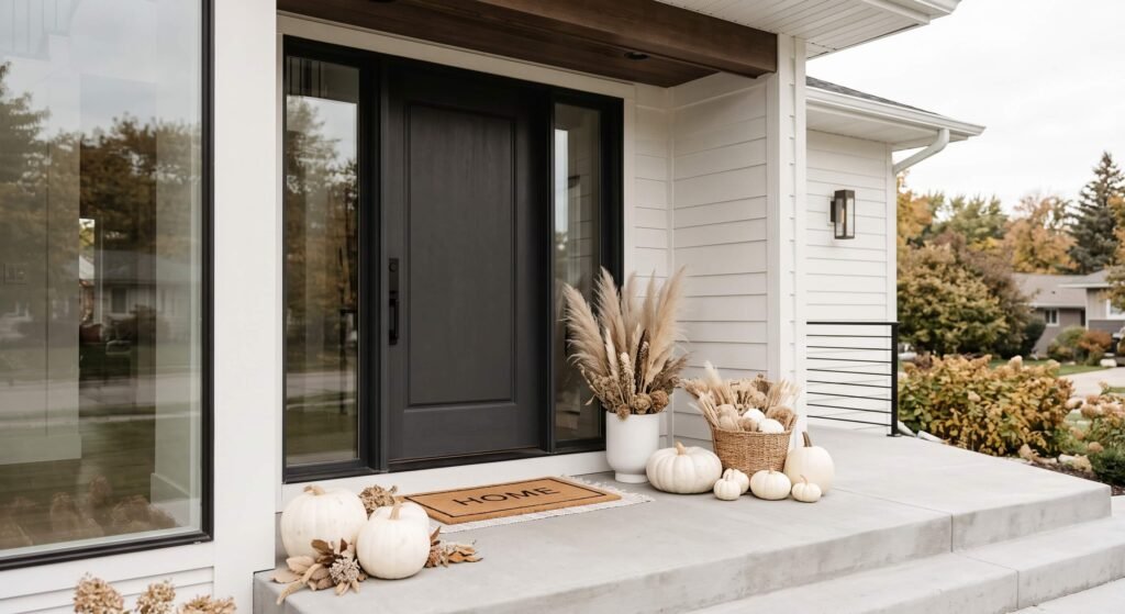 minimalist fall porch decor ideas