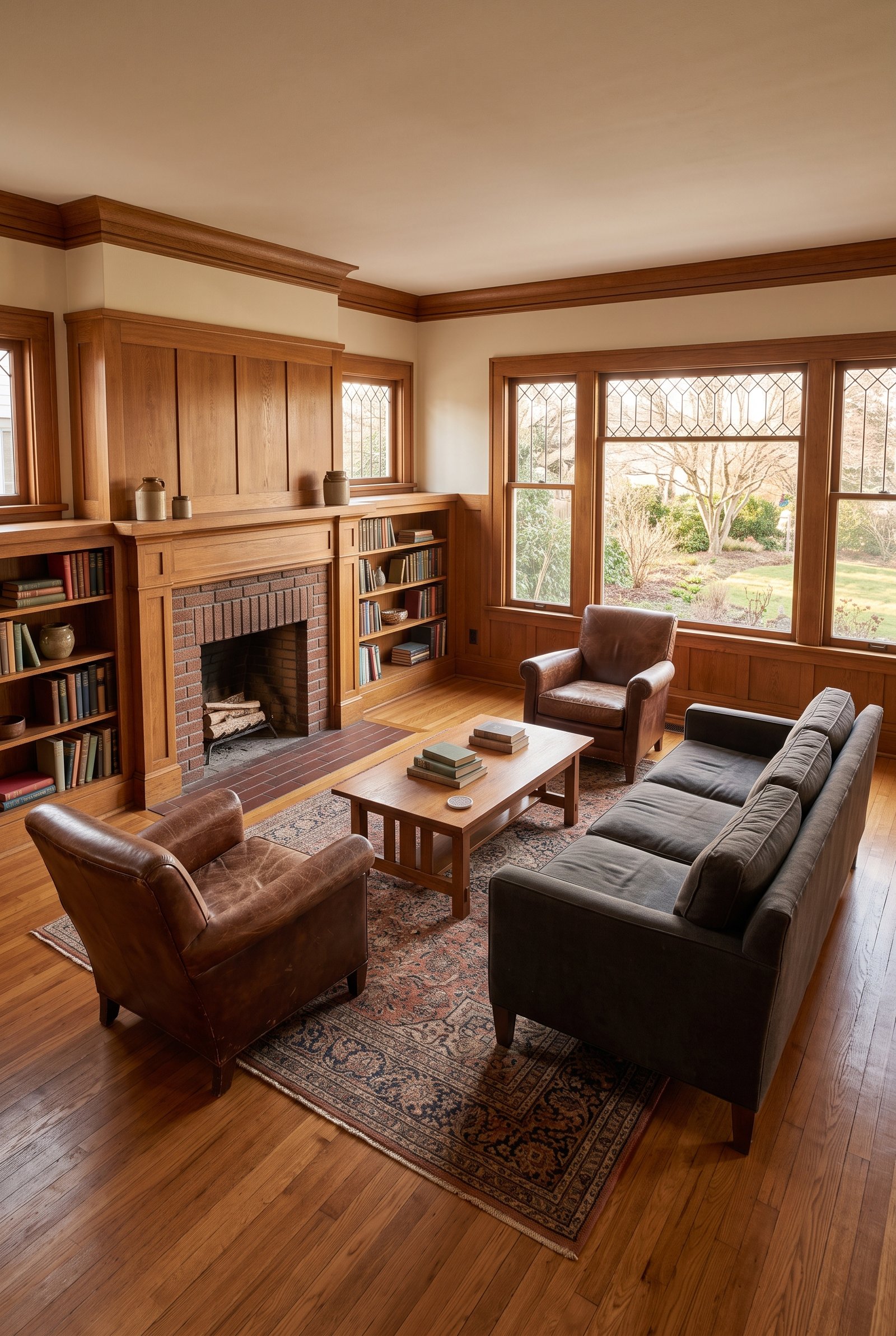 Rearranged living room furniture for better balance and flow
