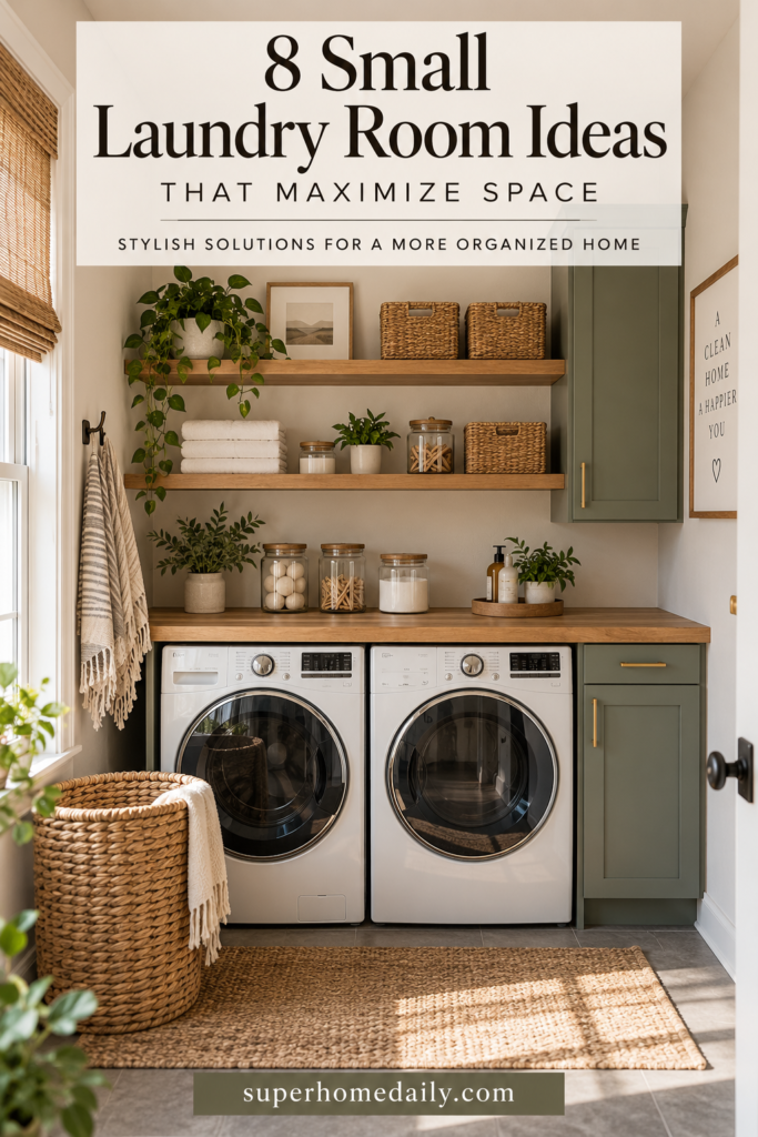 8 small laundry room ideas that maximize space