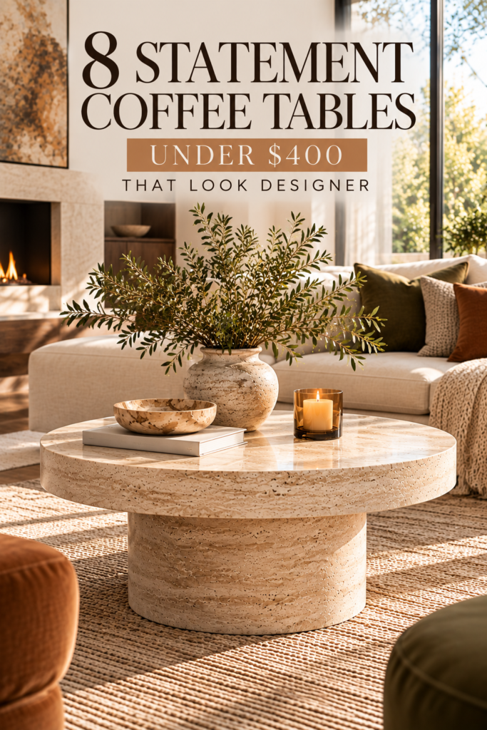 8 statement coffee tables under $400 that look designer