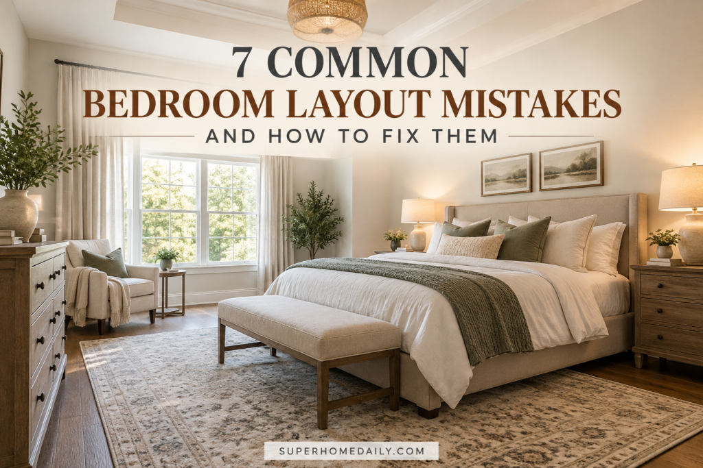 7 common bedroom layout mistakes and how to fix them for a more comfortable and balanced bedroom