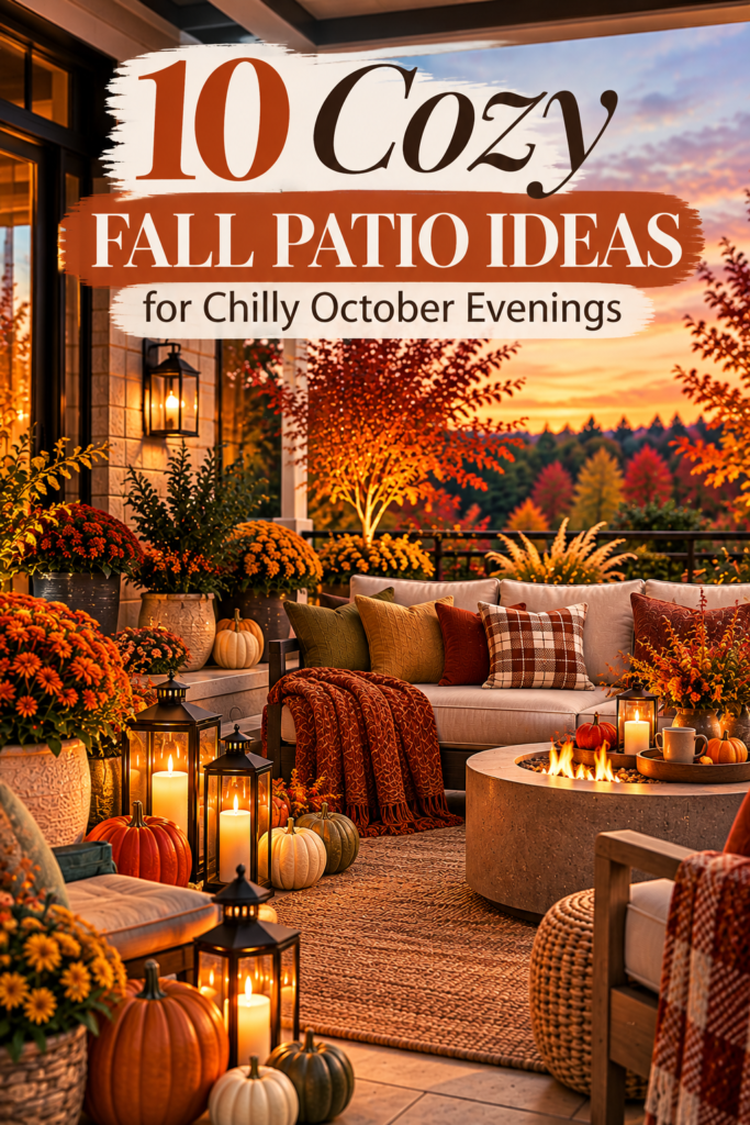 10 cozy fall patio ideas for chilly October evenings