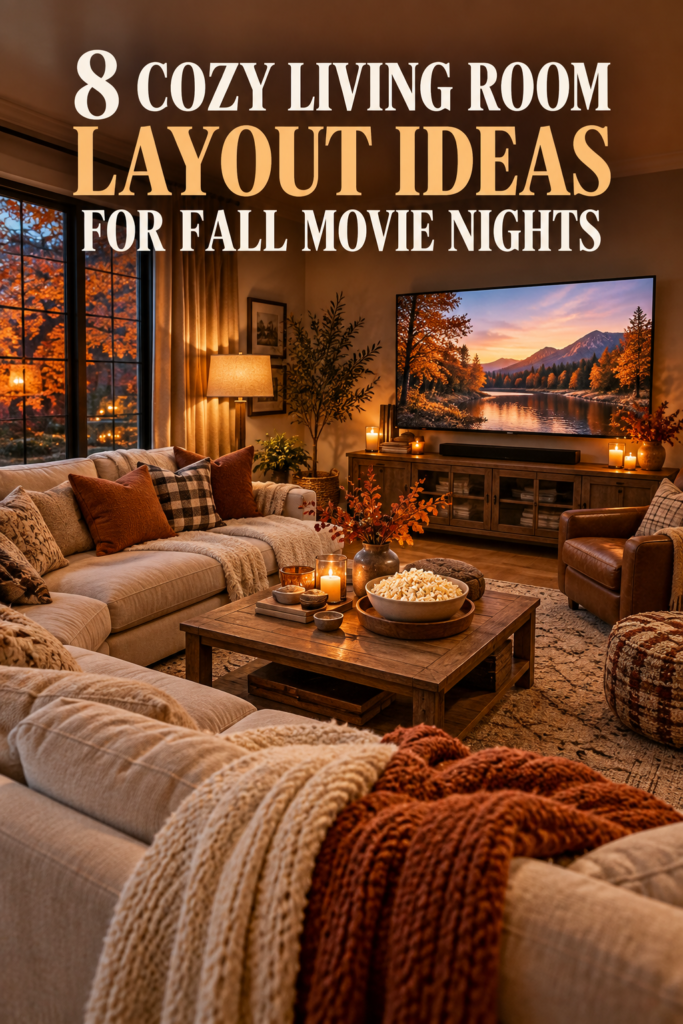 8 cozy living room layout ideas for fall movie nights