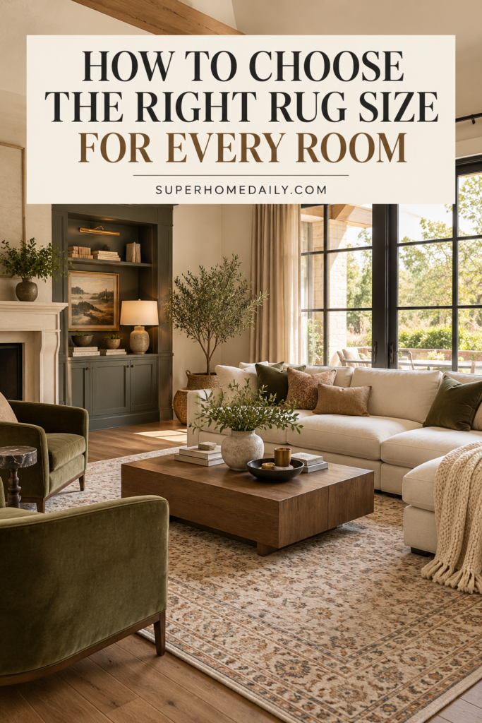 How to choose the right rug size for every room