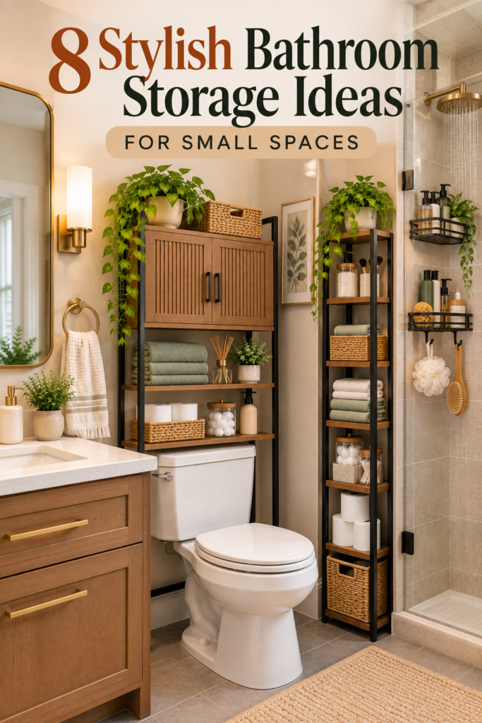 Small bathroom shelf ideas for towels toiletries and everyday essentials