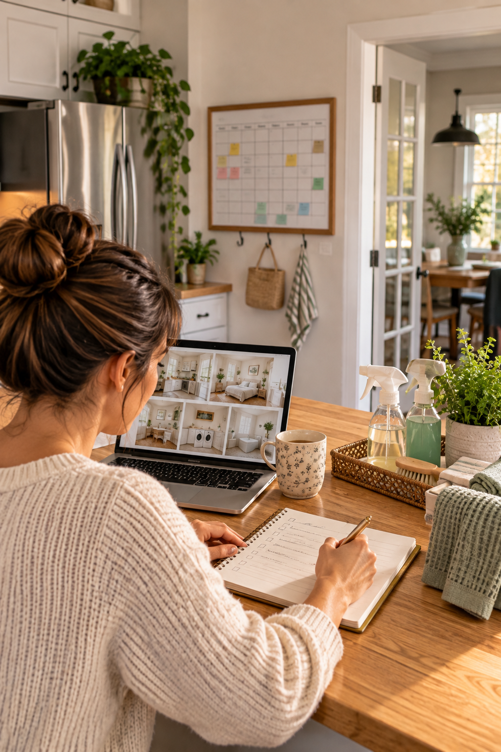 Planning a realistic home cleaning schedule around a weekly household routine