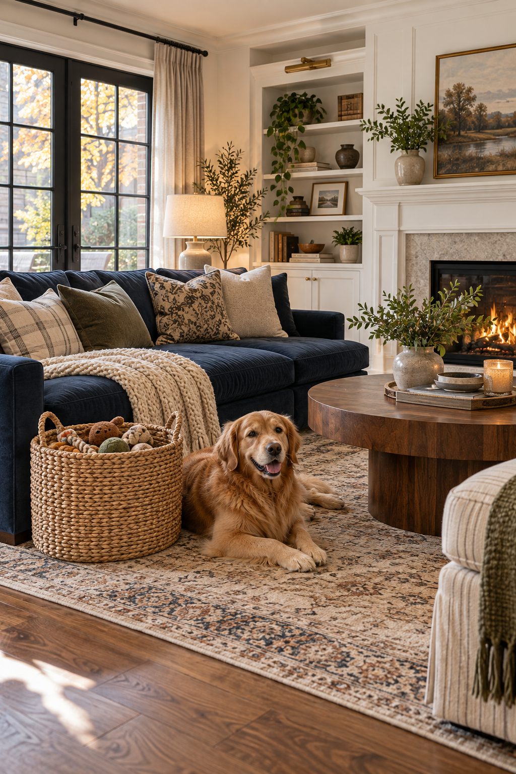 woven pet toy basket for stylish pet storage ideas
